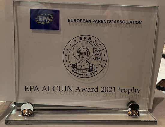 Βραβείο EPA Alcuin Award 2021 για τη Συνομοσπονδία Γονέων Μέσης